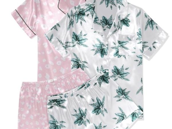 *HOT* Women’s 2-Pack Silk Satin Pajama Set as low as $10.07, plus more!